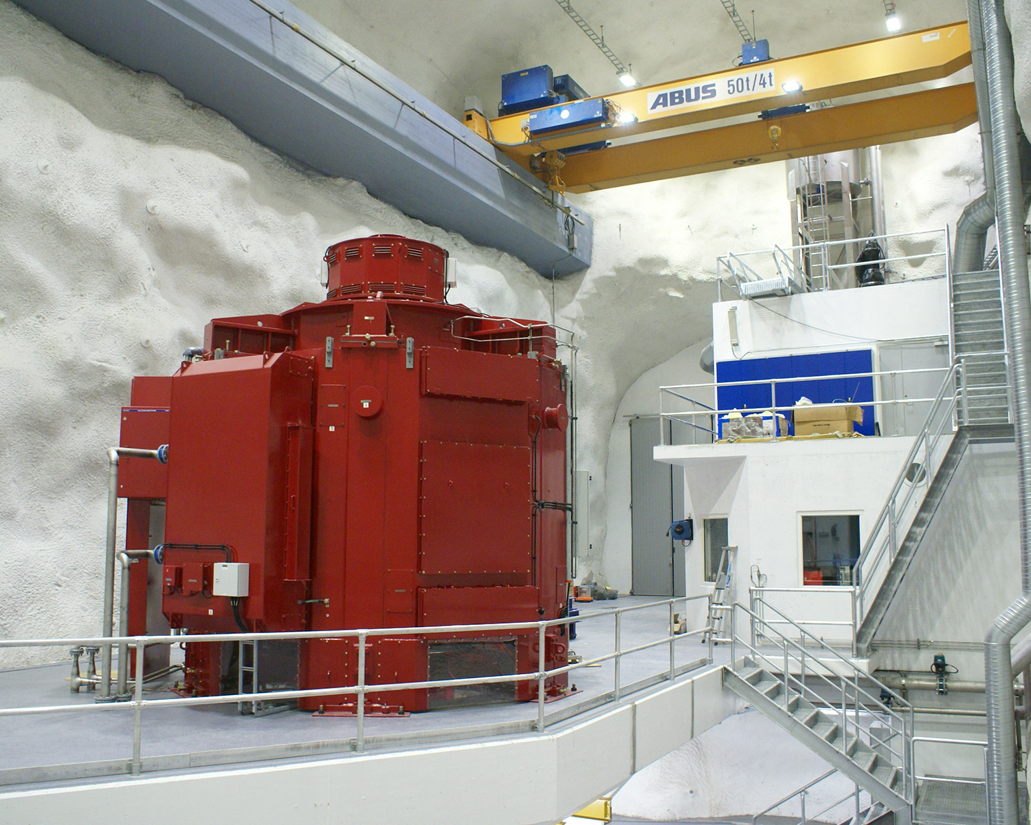 Machine room at Kjensvatn power plant