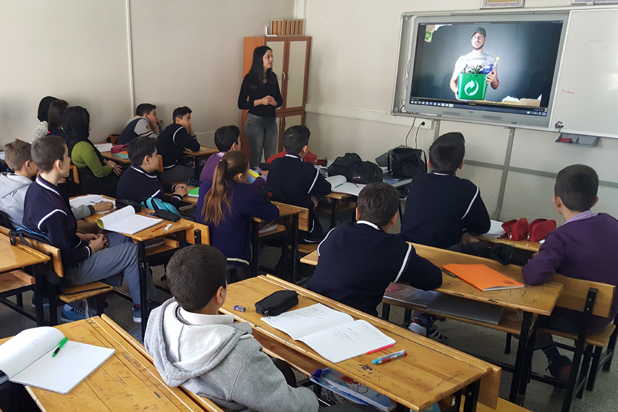 Classroom with children and teacher