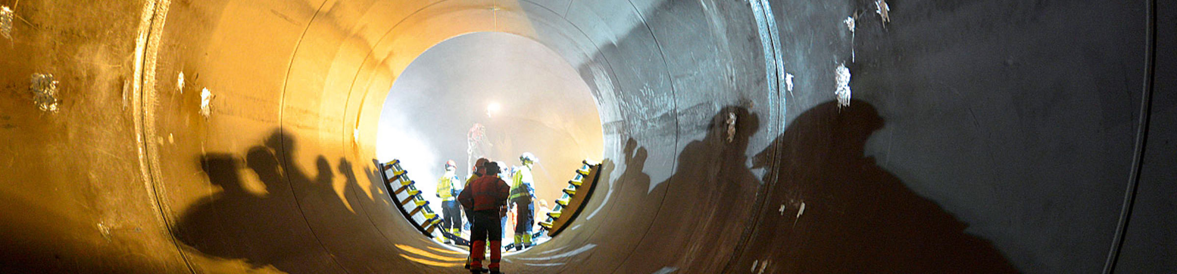 Breakthrough for penstock for a new power station at Nedre Røssåga